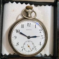 Orologio da taschino antico in argento Zenith