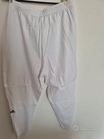Pantalone Tuta Adidas Bianco Tg L