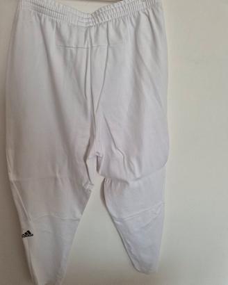 Pantalone Tuta Adidas Bianco Tg L