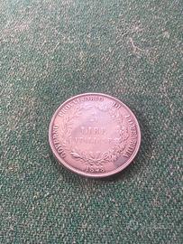 5 lire scatola 1848