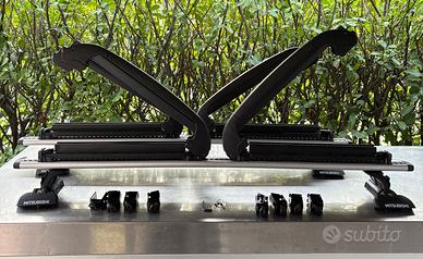 Barre porta tutto +  porta scii per Mitsubishi