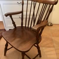 Sedia legno vintage country