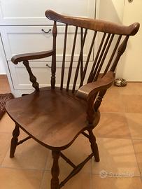 Sedia legno vintage country