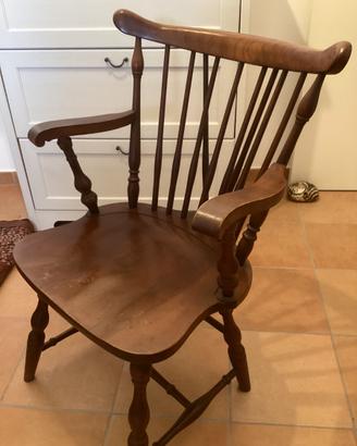 Sedia legno vintage country