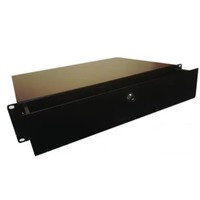 Cassettiera porta accessori 2U per rack 19"