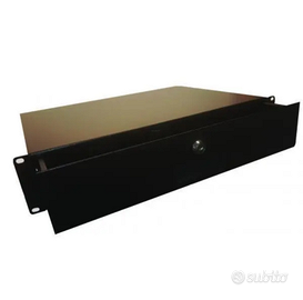 Cassettiera porta accessori 2U per rack 19"