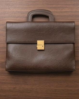 Valigetta Ventiquattrore Vintage in Pelle Marrone
