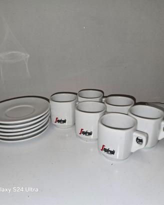 Tazze con piattino da cappuccino Segafredo