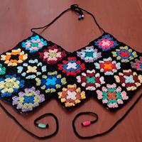 Top crochet laborato a nano uncinetto