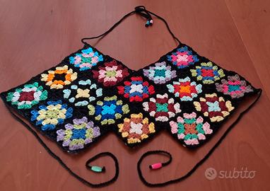 Top crochet laborato a nano uncinetto
