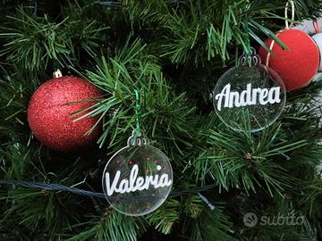 decorazioni con nome e resina