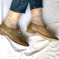 Scarpe marrone chiaro allacciate