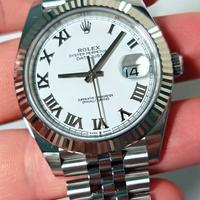 Rolex DJ 41 126334 bianco romani jubilee 2024 full