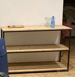 Consolle in legno e ferro
