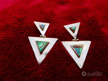 Orecchini argento 925 con madreperla Abalone
