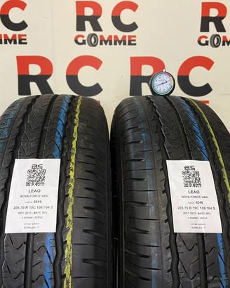2 gomme usate 205/70r15c 106/104 s leao - estive