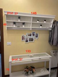 MOBILE INGRESSO BIANCO SHABBY CHIC