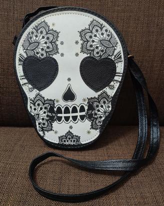 Borsa Teschio Zombi / Guanti Sposa Cadavere HORROR