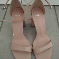 Sandali rosa cipria nuovi Mango n. 37