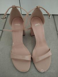 Sandali rosa cipria nuovi Mango n. 37