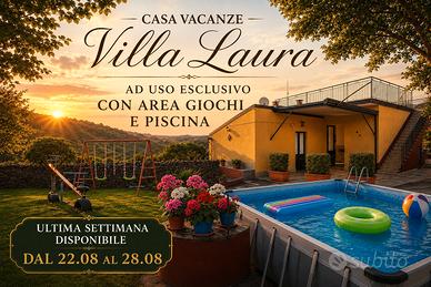 Villa con piscina e giochi 23/29.08
