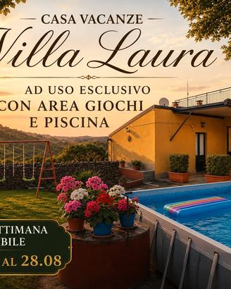 Villa con piscina e giochi 23/29.08