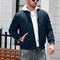 Cappotto casual imbottito da uomo 4XL