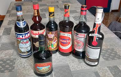 bottiglie liquori anni 60