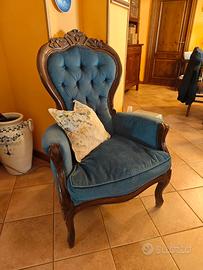 Poltrona d'epoca vintage stile Barocco