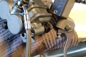 impianto frenante anteriore Kawasaki kx 