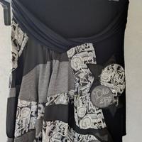 gonna al ginocchio desigual