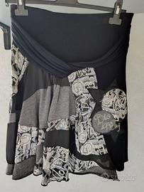 gonna al ginocchio desigual