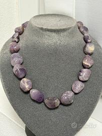 Collana in ametista naturale