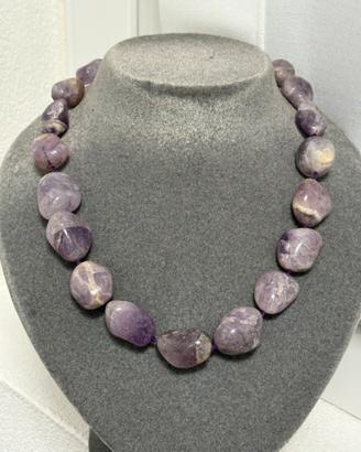 Collana in ametista naturale