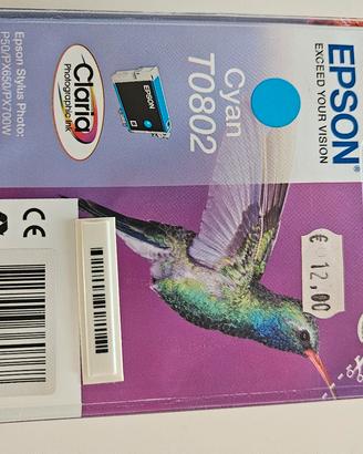 cartuccia Cyan T0802 EPSON
