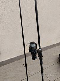 Canne k karp hurugon con mulinelli Shimano 8000