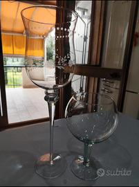 Calice in vetro di grande dimensioni 