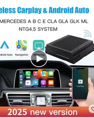 CarPlay wireless Mercedes Ntg 4.5 ABCE CLA GLA GLK