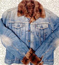 Giubbotto Levi’s artigianale con Visone