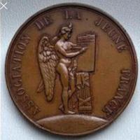 Medaglia bronzo 1833 qualità:SPL AUTENTICA Leggete