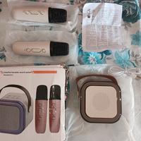 karaoke wireless Bluetooth con 2 microfoni Nuovo 