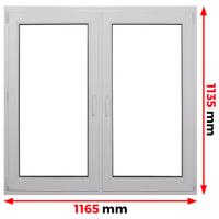 Finestra di plastica PVC Bianca 1165x1135mm