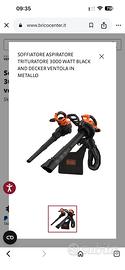 Soffiatore aspiratore foglie black & decker