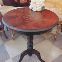 Tavolino da thè lastronato e intarsiato 