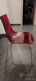 Coppia sedie Calligaris rosse