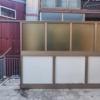 struttura in alluminio e vetro