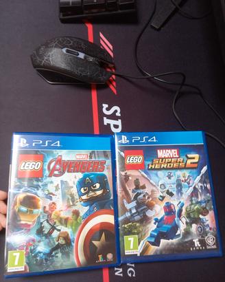  2 Giochi PS4  LEGO MARVEL AVENGERS 