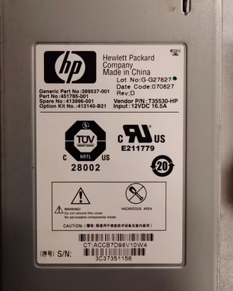 Ventola di raffreddamento server HP T35530-HP