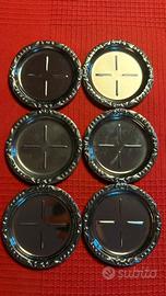 Set da 6 sottobicchieri in acciaio inox