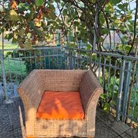 Poltrona in rattan comoda e dal design naturale